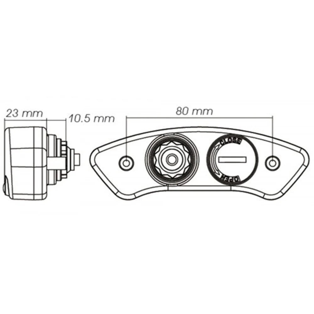 Koso DB EX-02 Hastighetsmätare Multifunktion Universal