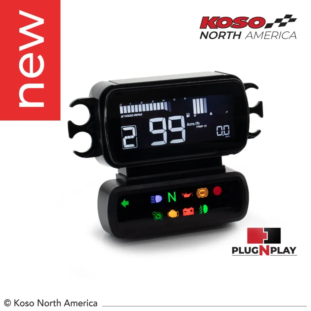 Koso D2 Hastighetsmätare Multifunktion Plug & Play Softail 18-20; FXBB/S 18-22