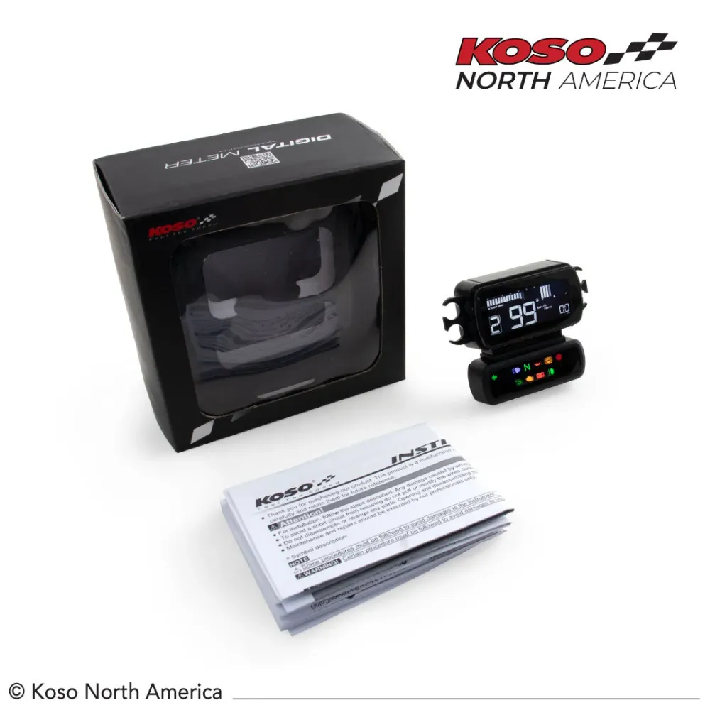 Koso D2 Hastighetsmätare Multifunktion Plug & Play Softail 18-20; FXBB/S 18-22