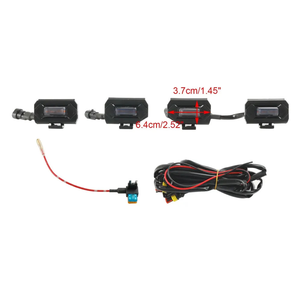 4 st LED-grilllampor passar Toyota Tacoma TRD Off Road & TRD Sport 2020-2023