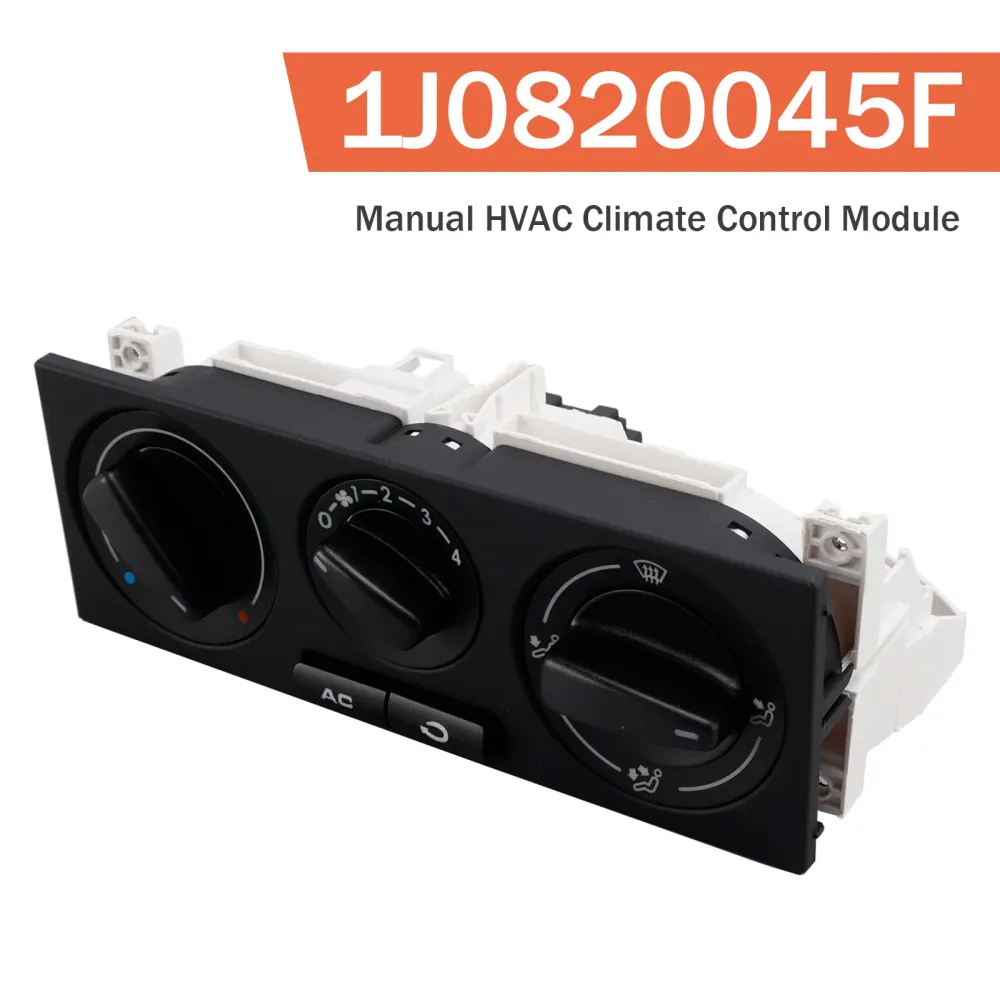 Manuell HVAC Climate Control Module 1J0820045F 599-152 för VW Golf Jetta Beetle