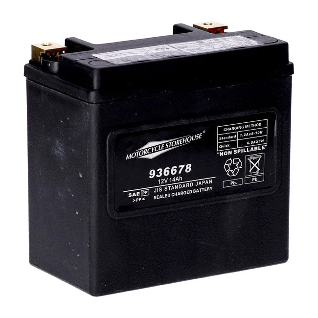 MCS 12V AGM-batteri 14Ah VÄ+ 240CCA