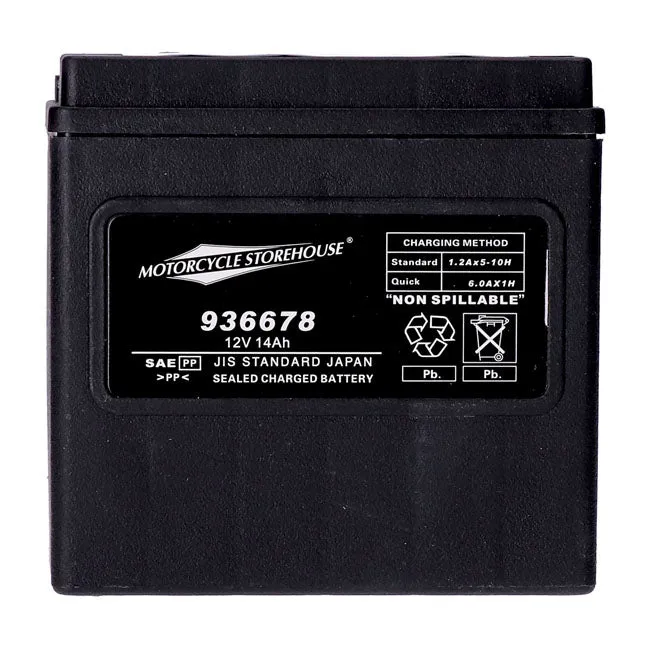 MCS 12V AGM-batteri 14Ah VÄ+ 240CCA