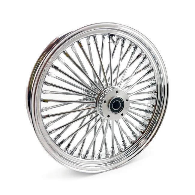 MCS Radial 48 Fat Spoke Framhjul 2.15 x 19" DF Krom