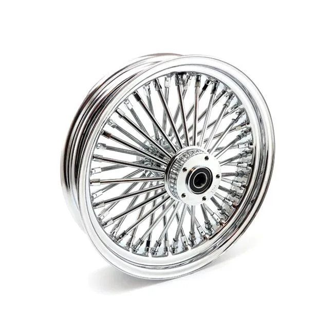 MCS Radial 48 Fat Spoke Framhjul 3.50 x 16" DF Krom