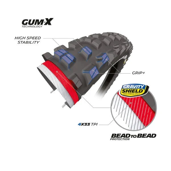 MICHELIN DH34 BIKE PARK Performance Line 29x2.40 Tubeless Ready Rigid-däck