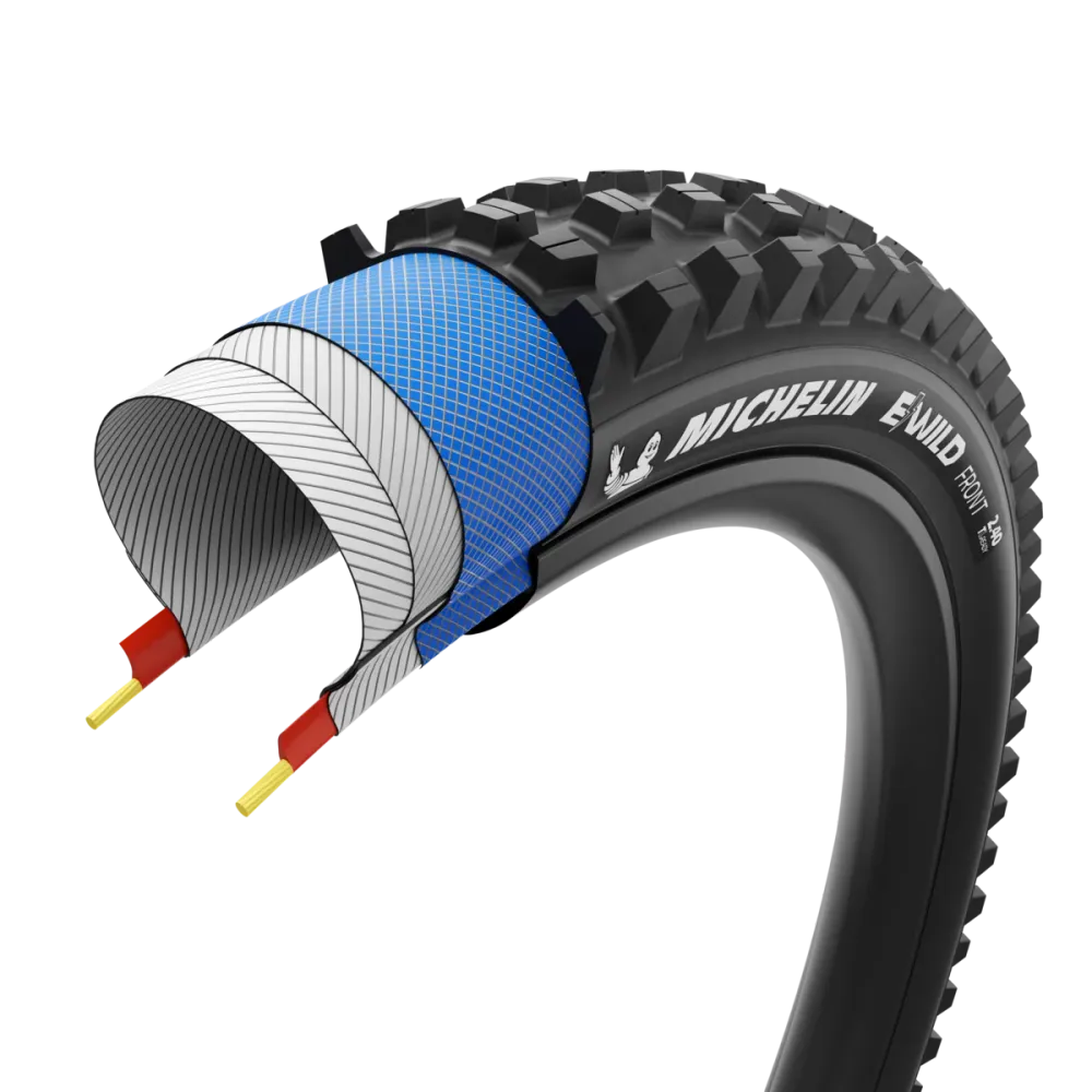 MICHELIN E-WILD FRONT Performance Line 29x2.40 Tubeless Ready Soft Black-däck