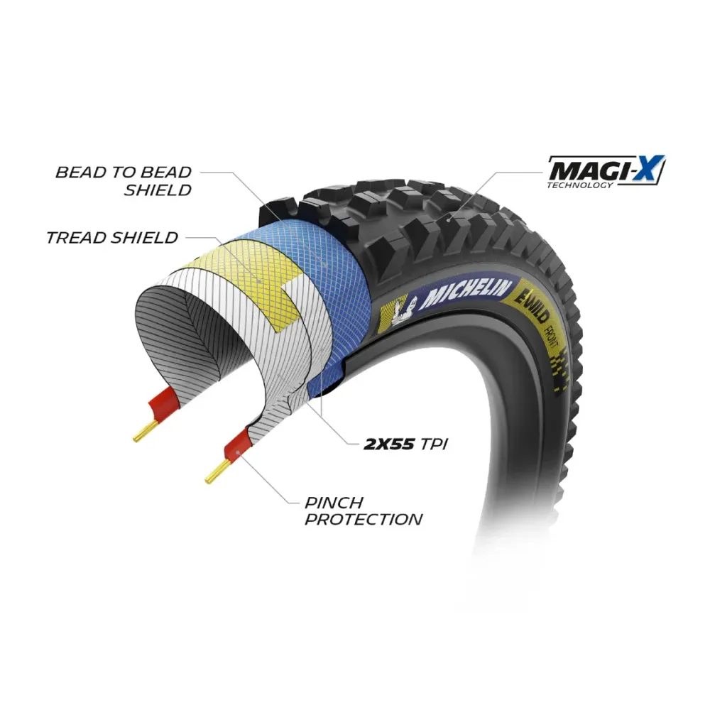 MICHELIN E-WILD FRONT Racing Line 29x2.60 Tubeless Ready Soft-däck