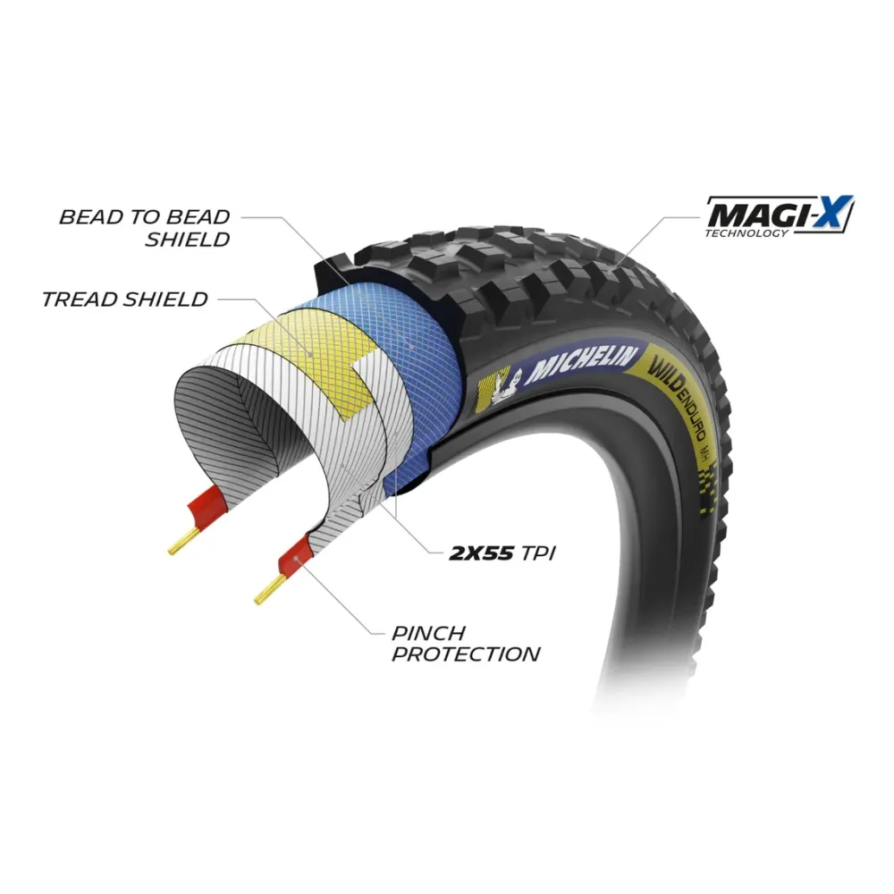 MICHELIN WILD ENDURO MH Racing Line Dark 29x2.50 Tubeless Ready Soft Däck