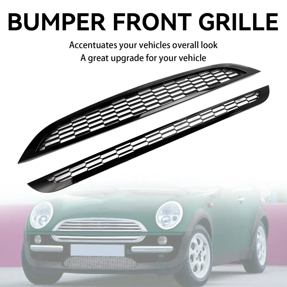 Mini Cooper R50 R52 R53 2002-2006 2st honungskaka mesh frontgrill