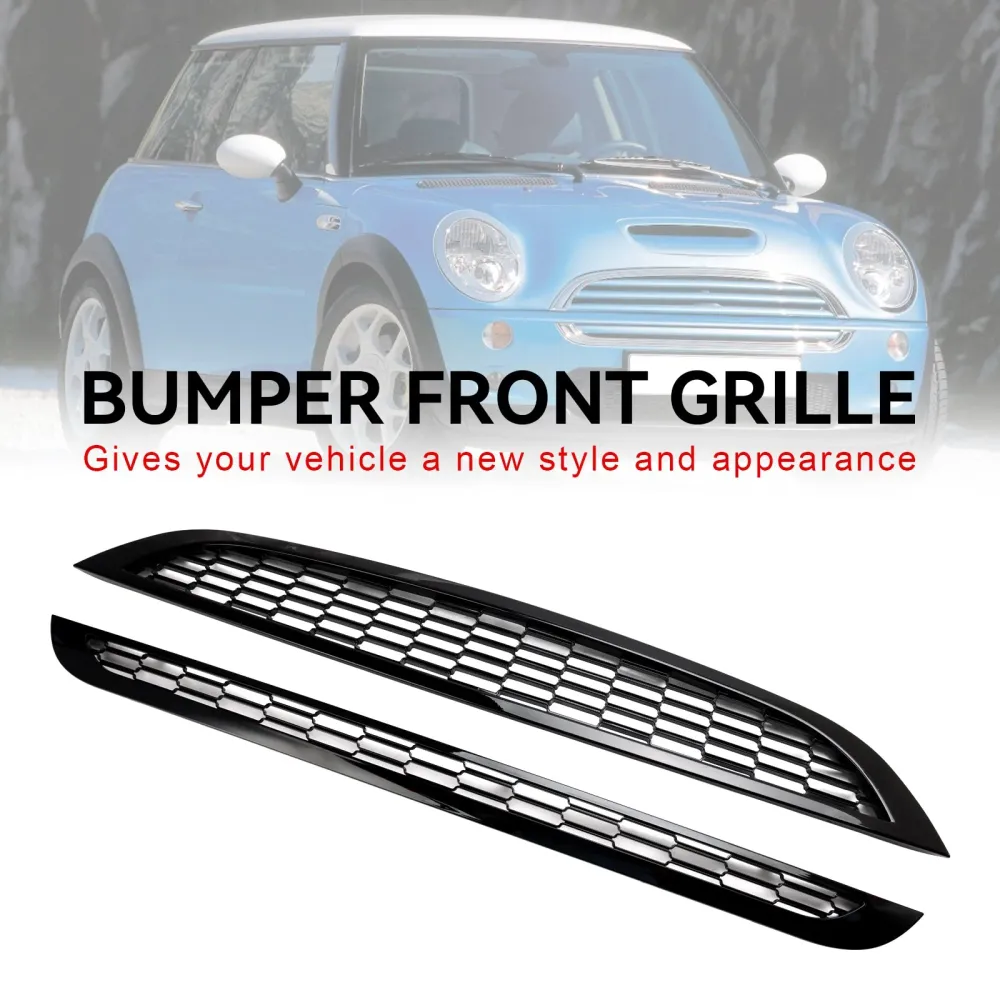 Mini Cooper R50 R52 R53 2002-2006 2st honungskaka mesh frontgrill