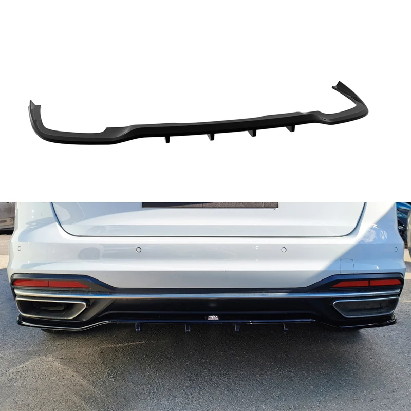 Motordrome Rear bumper skirt (Diffuser) suitable Audi A4 (B9) Avant Facelift 2019- (ABS)
