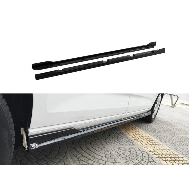 Motordrome, Sideskørter, ABS, Gloss Black, Passer til Volkswagen Caddy Maxi V Box/MPV (2020-) og Ford Transit/Tourneo Conn...