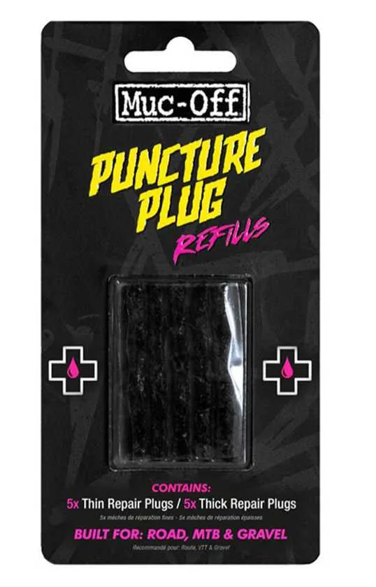 MUC-OFF B..M. Puncture Plugs Refill Pack Contains 5x thick plugs and 5x thin plugs