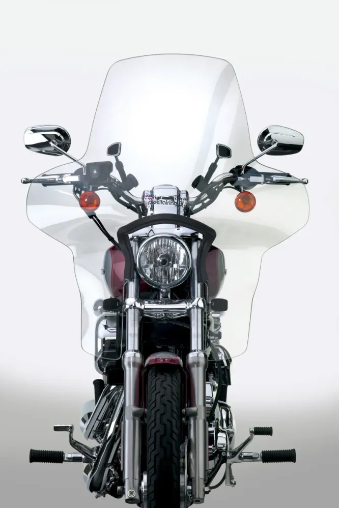 National Cycle 88-21 Harley XL/FXR/FXD/86-91 BMW R80G/R100GS/15-23 Ducati Scrmblr Plexifairing 3-Clr