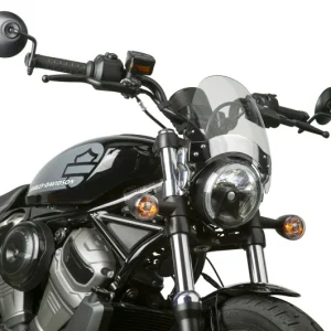 National Cycle Fits Up to 43 mm. O.D. Flyscreen-Chrome Lt. Tint