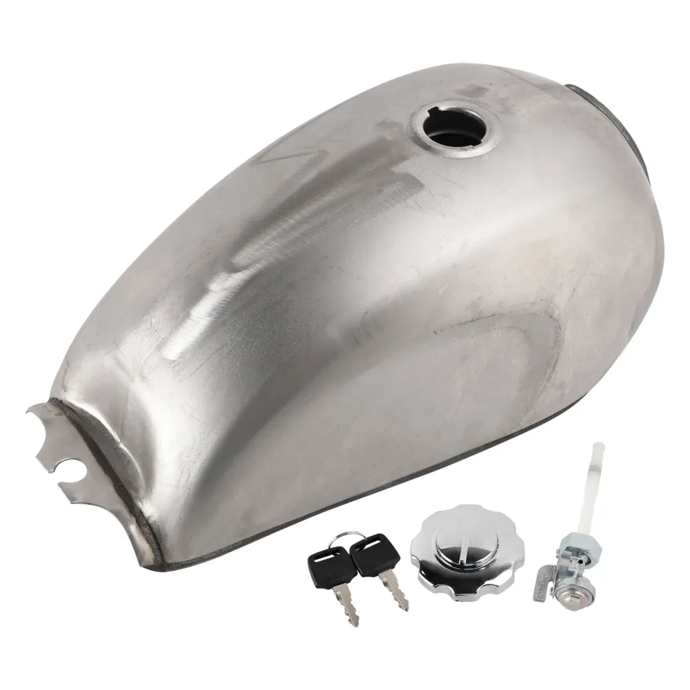 Omålad motorcykelbränsletank för CFmoto Mandrill Cafe Racer 2,4 Gallon 9L