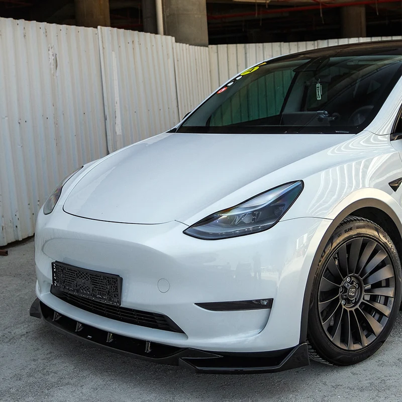 Oneway Front spoiler suitable Tesla Model Y 2019-2025 - Gloss black