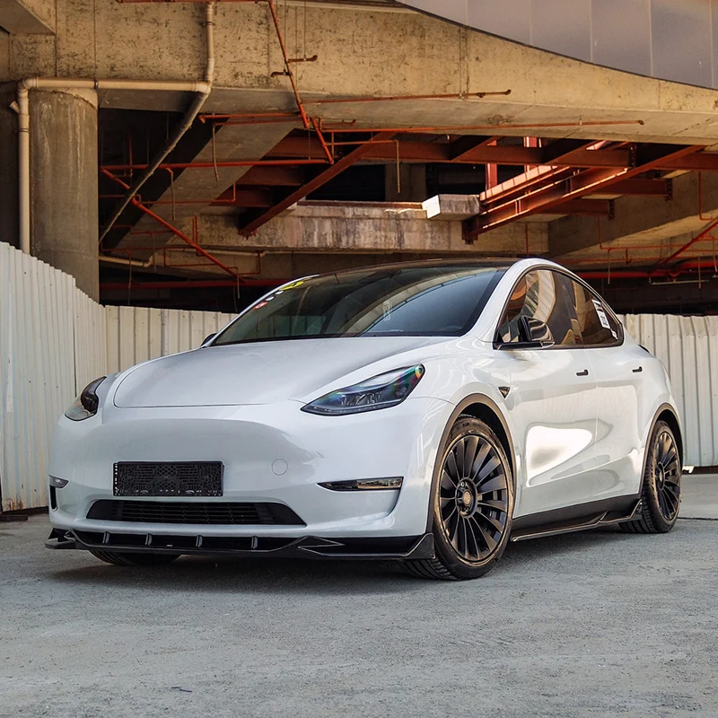 Oneway Front spoiler suitable Tesla Model Y 2019-2025 - Gloss black