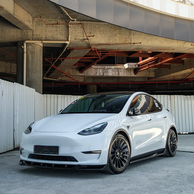 Oneway Front spoiler suitable Tesla Model Y 2019-2025 - Gloss black