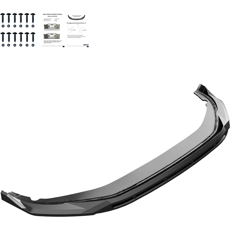 Oneway Front spoiler suitable Volkswagen Tayron (R41) R-Line 2024- - Gloss black
