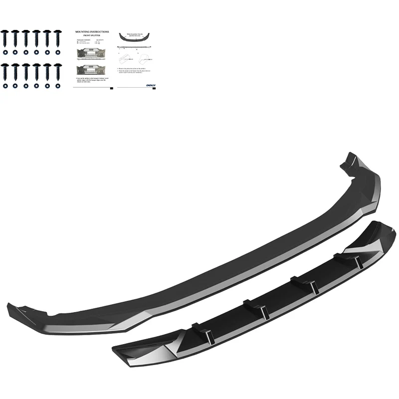 Oneway Front spoiler suitable Volkswagen Tayron (R41) R-Line 2024- - Gloss black