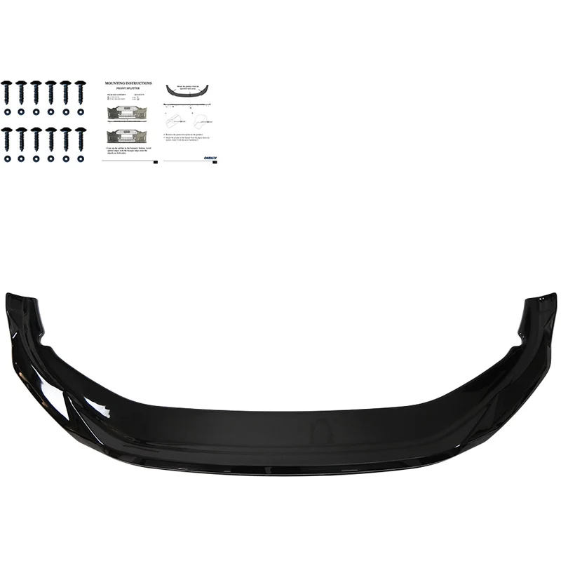 Oneway Front spoiler suitable Volkswagen Tayron (R41) R-Line 2024- - Gloss black
