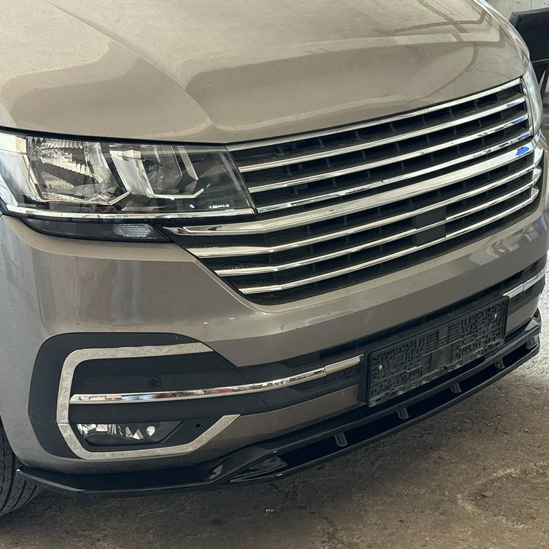 Oneway Front spoiler suitable Volkswagen Transporter T6.1 2020-2022 - Version 5 - Gloss black