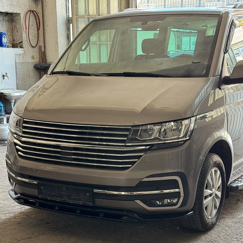 Oneway Front spoiler suitable Volkswagen Transporter T6.1 2020-2022 - Version 5 - Gloss black