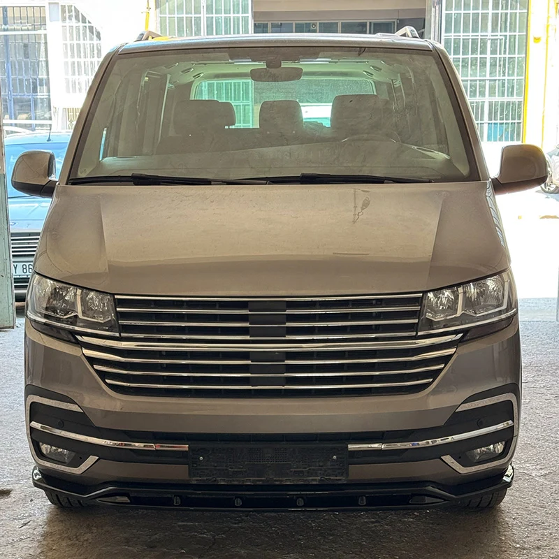Oneway Front spoiler suitable Volkswagen Transporter T6.1 2020-2022 - Version 5 - Gloss black