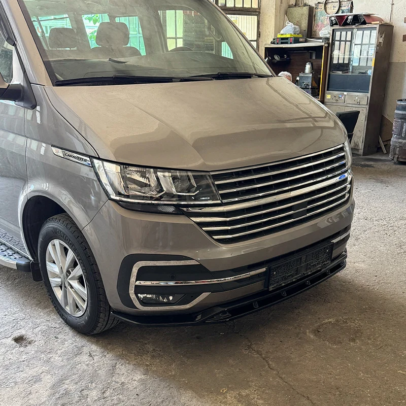 Oneway Front spoiler suitable Volkswagen Transporter T6.1 2020-2022 - Version 5 - Gloss black