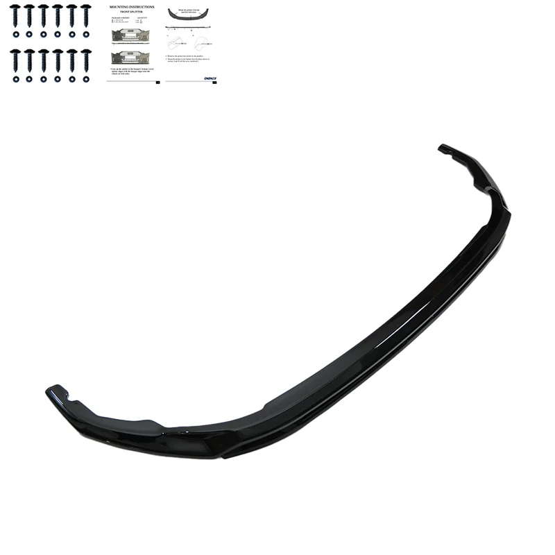 Oneway Front spoiler suitable Volkswagen Transporter T7 2024- - Gloss black