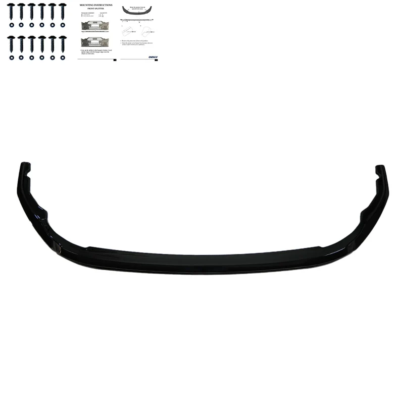 Oneway Front spoiler suitable Volkswagen Transporter T7 2024- - Gloss black
