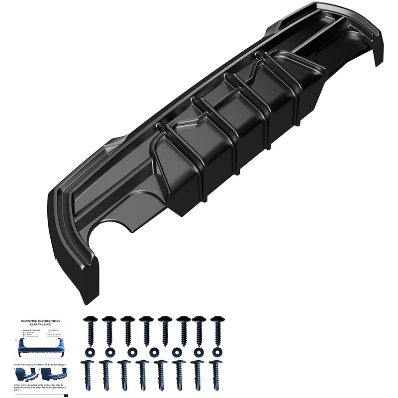 Oneway Rear Diffuser suitable BMW 1-Series F40 M-Pack/M135i (single exhaust L) 2019- - Gloss black