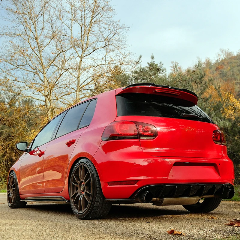 Oneway Rear Diffuser suitable Volkswagen Golf VI GTi/GTD 2008-2012 - Gloss black