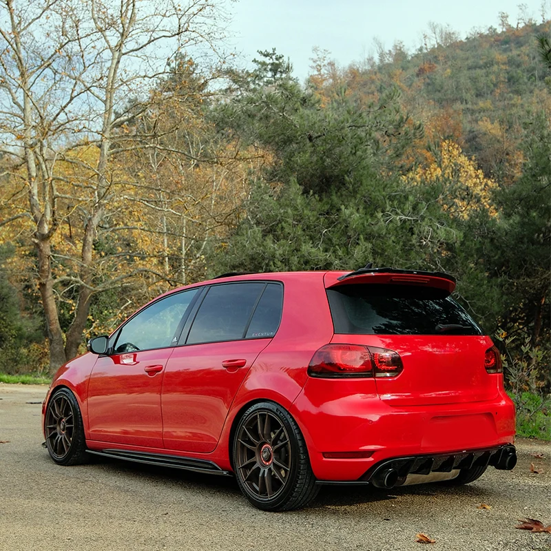 Oneway Rear Diffuser suitable Volkswagen Golf VI GTi/GTD 2008-2012 - Gloss black