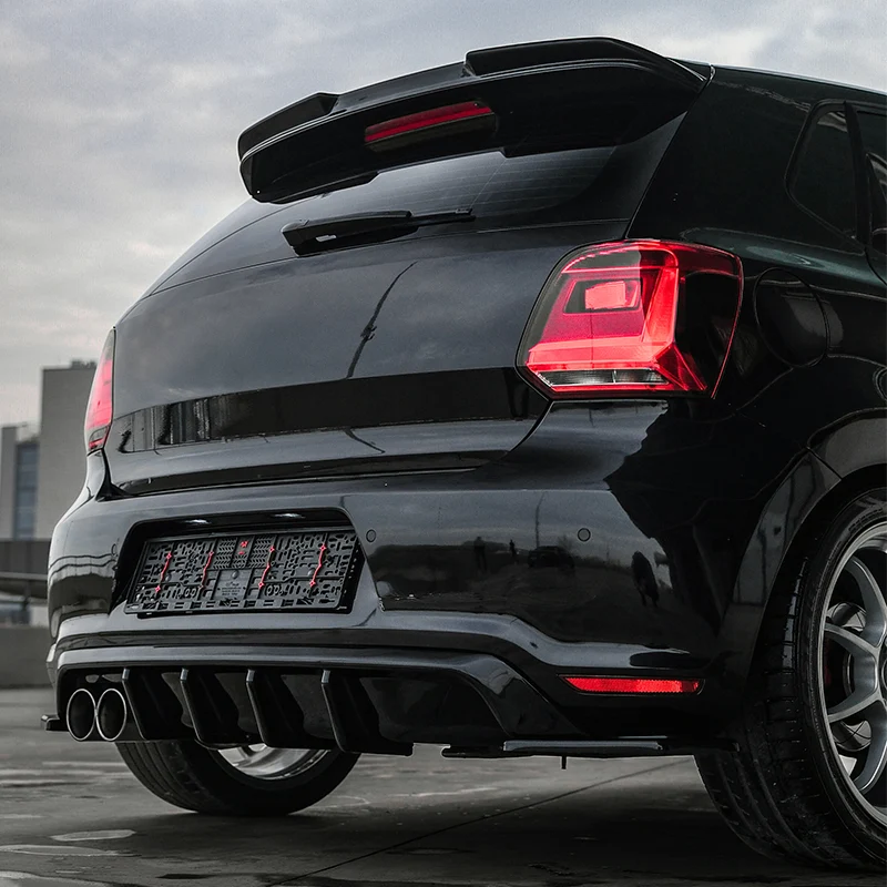 Oneway Rear Diffuser suitable Volkswagen Polo 6R GTi 2009-2014 - Gloss black
