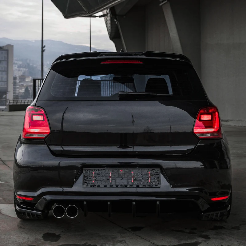 Oneway Rear Diffuser suitable Volkswagen Polo 6R GTi 2009-2014 - Gloss black