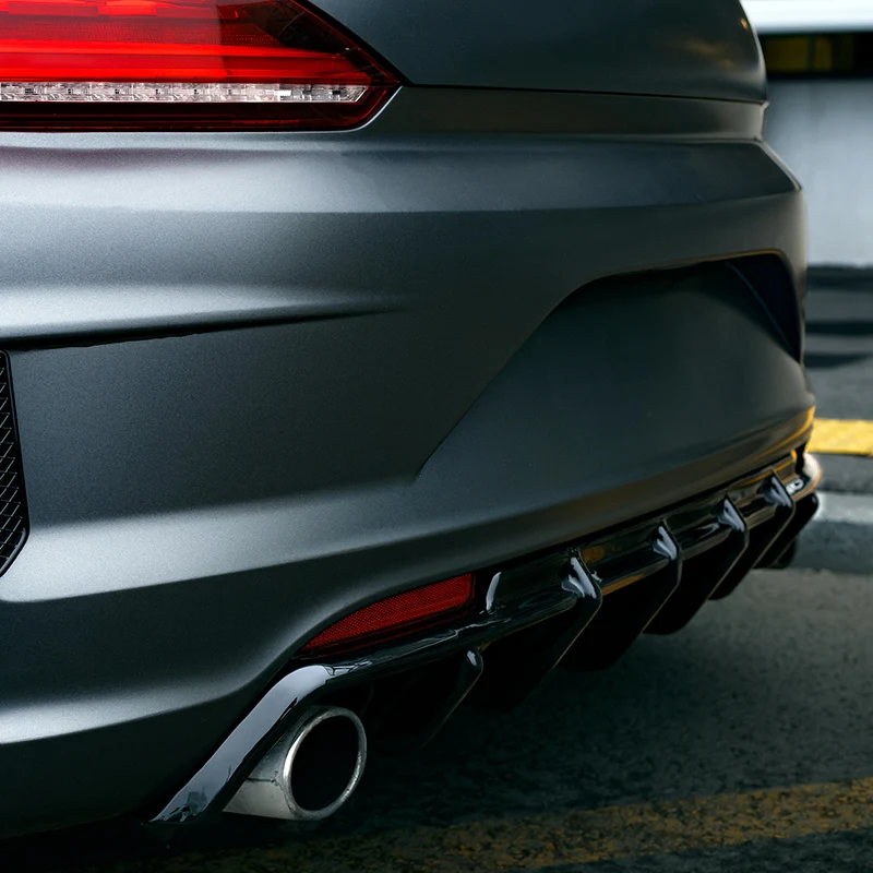 Oneway Rear Diffuser suitable Volkswagen Scirocco R Facelift 2014-2017 - Gloss black