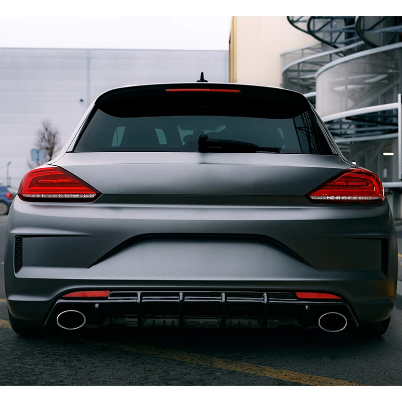 Oneway Rear Diffuser suitable Volkswagen Scirocco R Facelift 2014-2017 - Gloss black