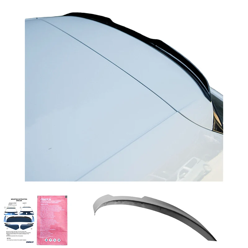 Oneway Roof Spoiler (Cap) suitable Audi A3 (8V) Sportback 2012-2020 excl. S-Line/S3/RS3 - Gloss black