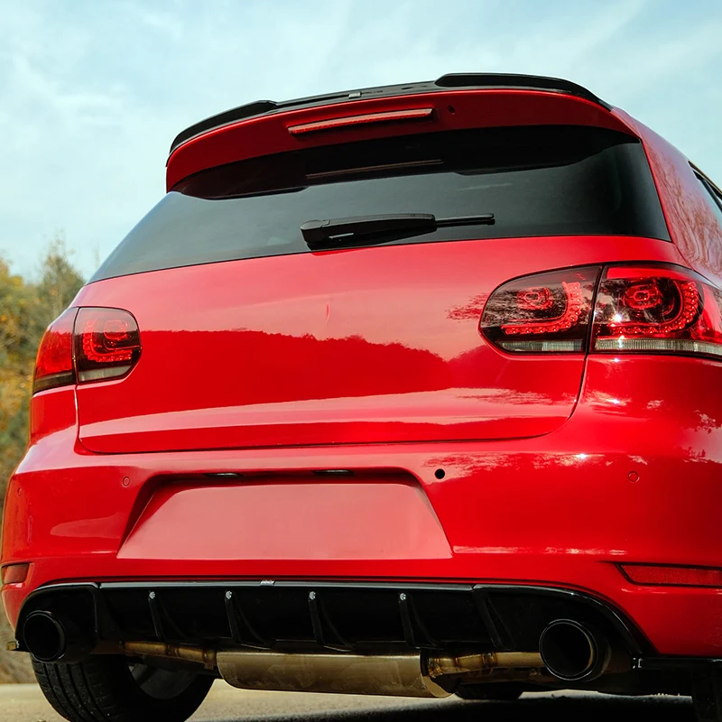 Oneway Roof Spoiler (Cap) suitable Volkswagen Golf VI GTi/GTD/R 2008-2012 - Gloss black