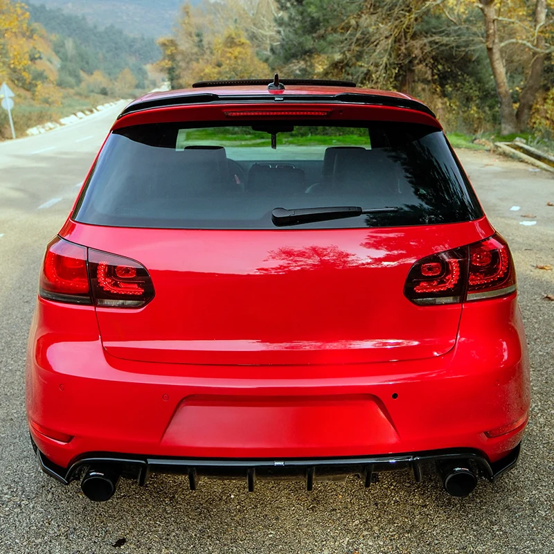 Oneway Roof Spoiler (Cap) suitable Volkswagen Golf VI GTi/GTD/R 2008-2012 - Gloss black