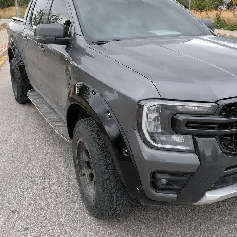 Oneway Set Fender Flares suitable Ford Ranger T9 2022- (Jumbo) - Gloss black