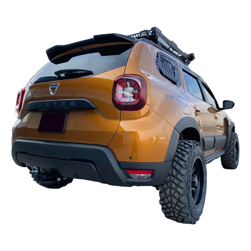 OneWay, Skærmkanter, Mat Sort, Passer til Dacia Duster II (2018-2024), 8-dele sæt