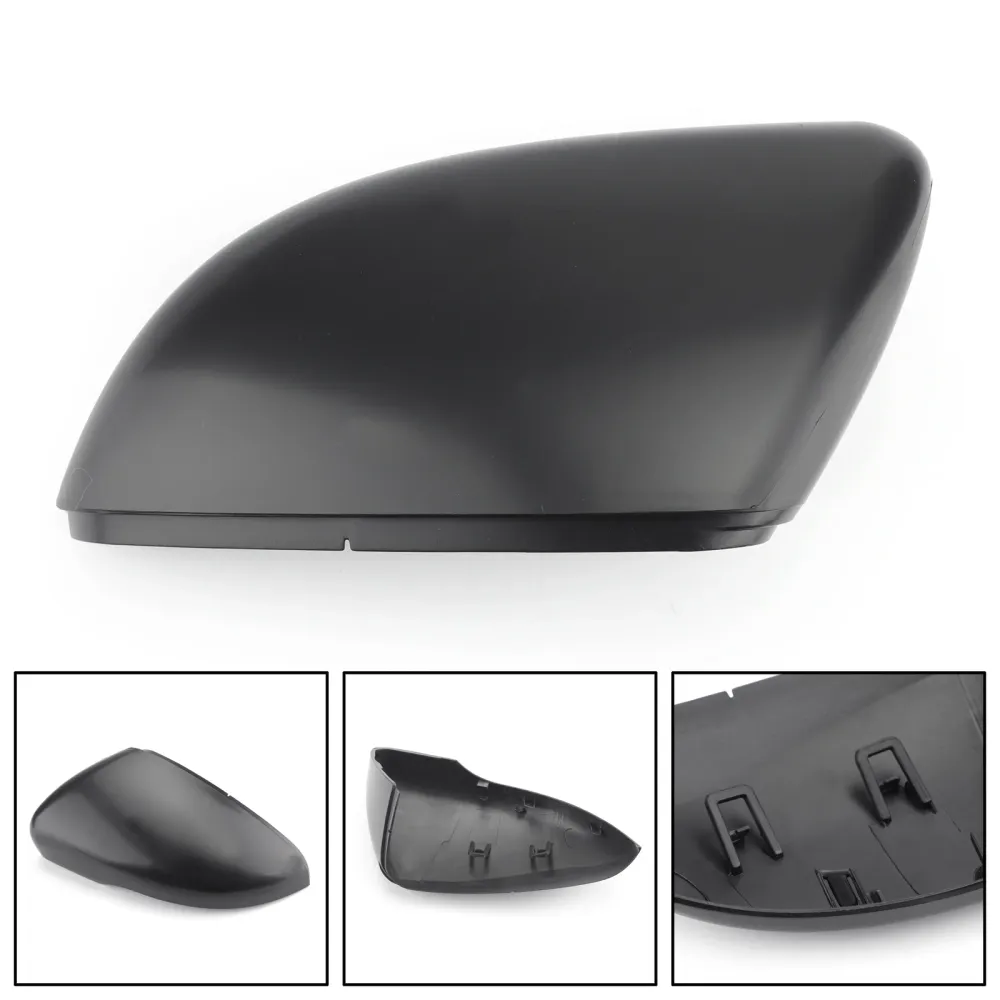 Par sidospegel täckning av locket för VW Golf MK6 2010-2013 Matt Black