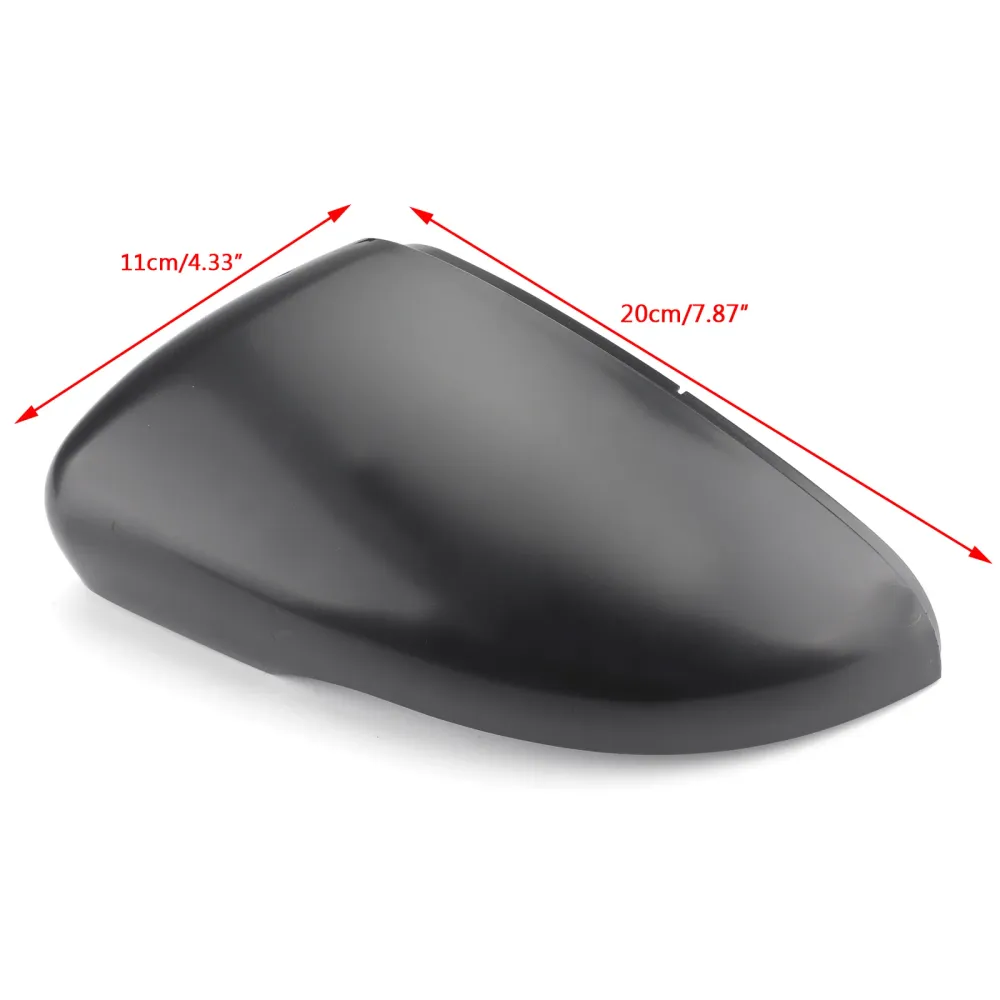 Par sidospegel täckning av locket för VW Golf MK6 2010-2013 Matt Black