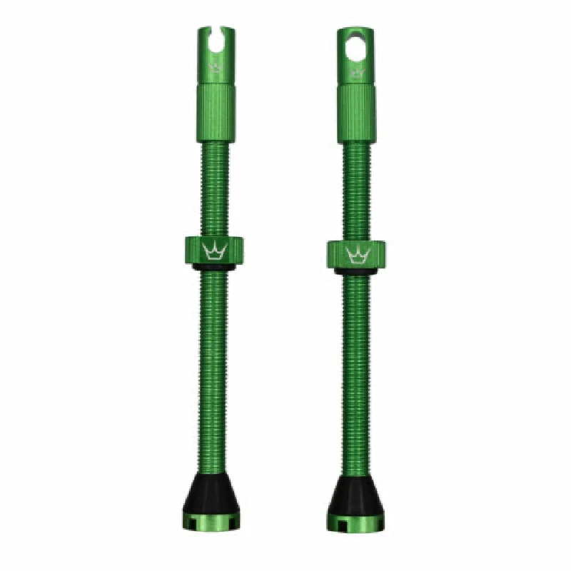 PEATY'S x Chris King MK2 Presta 80 mm slanglösa ventiler (x2) Grön