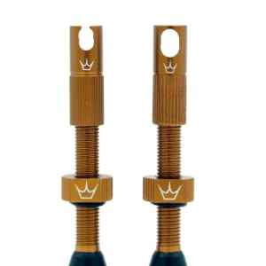 PEATY'S x Chris King MK2 Presta 60 mm slanglösa ventiler (x2) brons