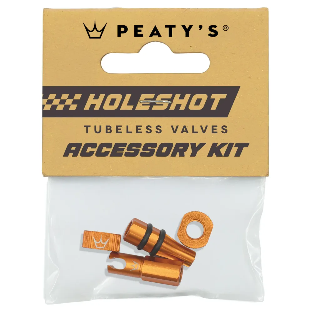 PEATY'S HOLESHOT FAST FLOW Orange sats med ventilhattar och nipplar